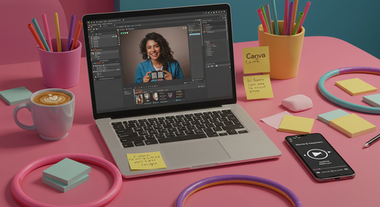  Espacio de trabajo creativo para emprendedoras digitales latinas.